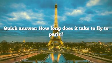 Quick answer: How long does it take to fly to paris?