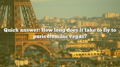 Quick answer: How long does it take to fly to paris from las vegas?