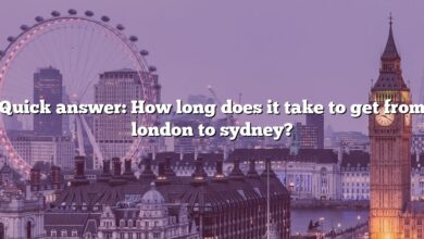 Quick answer: How long does it take to get from london to sydney?