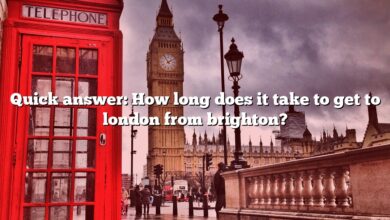 Quick answer: How long does it take to get to london from brighton?