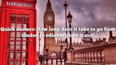Quick answer: How long does it take to go from london to edinburgh by train?