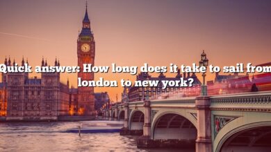 Quick answer: How long does it take to sail from london to new york?