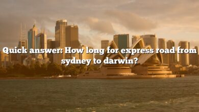 Quick answer: How long for express road from sydney to darwin?