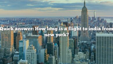 Quick answer: How long is a flight to india from new york?