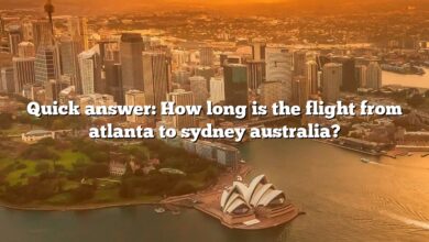 Quick answer: How long is the flight from atlanta to sydney australia?