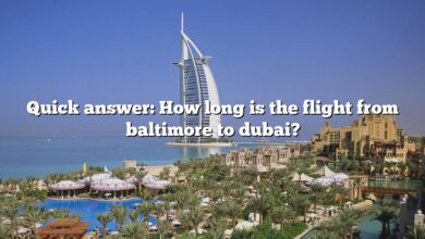 Quick answer: How long is the flight from baltimore to dubai?