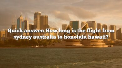 Quick answer: How long is the flight from sydney australia to honolulu hawaii?