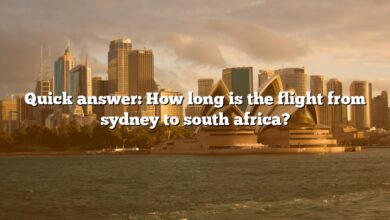 Quick answer: How long is the flight from sydney to south africa?