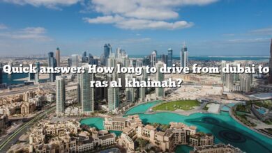 Quick answer: How long to drive from dubai to ras al khaimah?