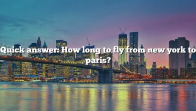 Quick answer: How long to fly from new york to paris?