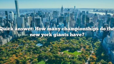 Quick answer: How many championships do the new york giants have?