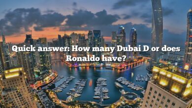 Quick answer: How many Dubai D or does Ronaldo have?