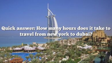 Quick answer: How many hours does it take to travel from new york to dubai?