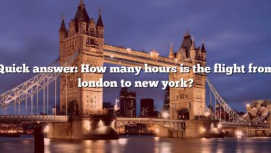 Quick answer: How many hours is the flight from london to new york?