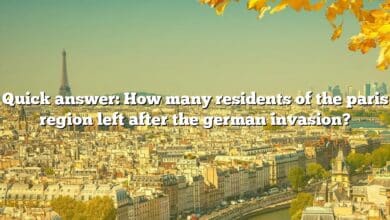 Quick answer: How many residents of the paris region left after the german invasion?