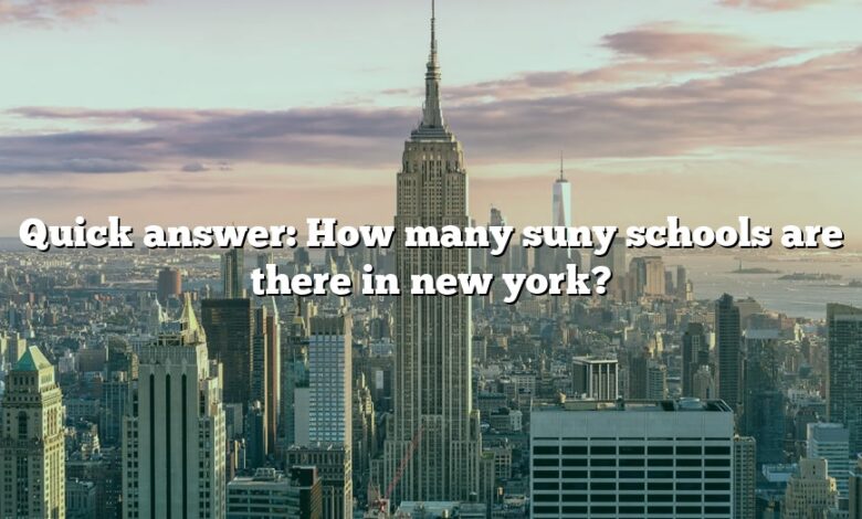 Quick answer: How many suny schools are there in new york?