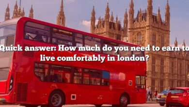 Quick answer: How much do you need to earn to live comfortably in london?