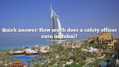 Quick answer: How much does a safety officer earn in dubai?