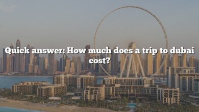 Quick answer: How much does a trip to dubai cost?
