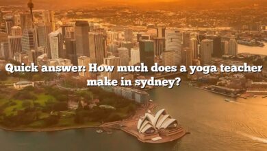 Quick answer: How much does a yoga teacher make in sydney?