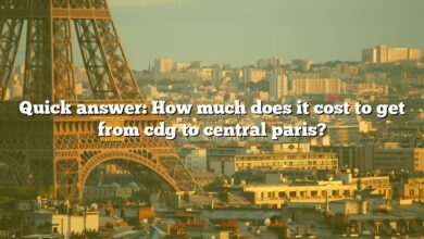 Quick answer: How much does it cost to get from cdg to central paris?