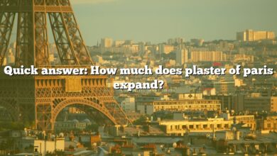 Quick answer: How much does plaster of paris expand?