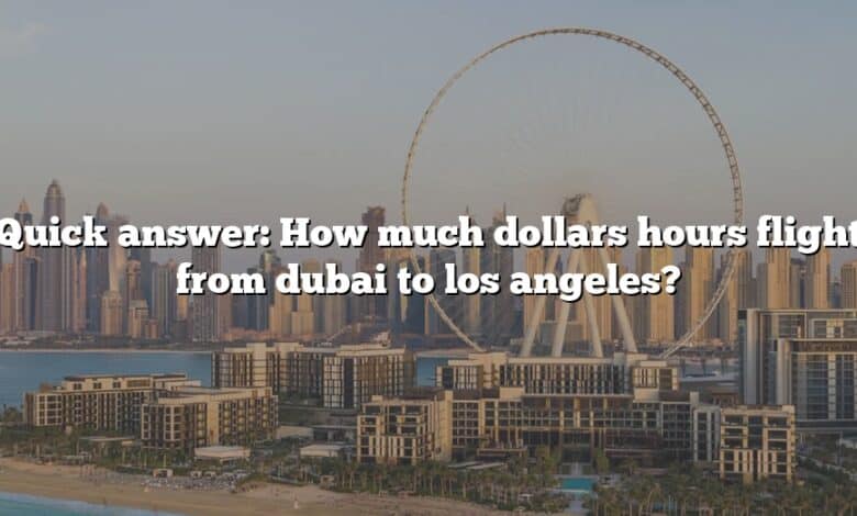 Quick answer: How much dollars hours flight from dubai to los angeles?