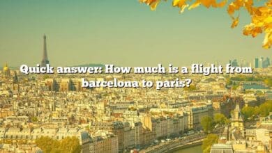 Quick answer: How much is a flight from barcelona to paris?