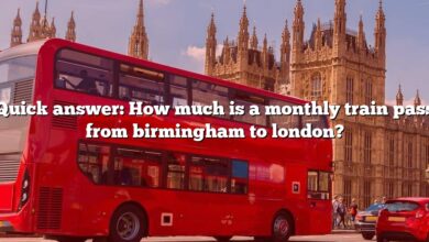 Quick answer: How much is a monthly train pass from birmingham to london?