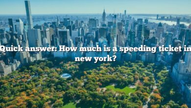 Quick answer: How much is a speeding ticket in new york?