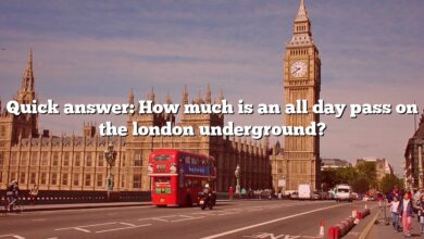 Quick answer: How much is an all day pass on the london underground?