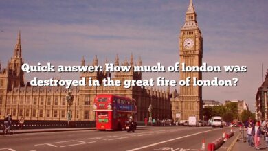 Quick answer: How much of london was destroyed in the great fire of london?