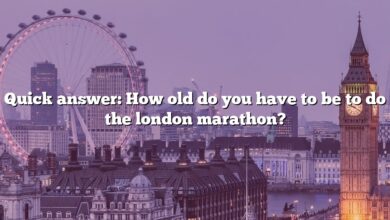 Quick answer: How old do you have to be to do the london marathon?