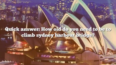 Quick answer: How old do you need to be to climb sydney harbour bridge?