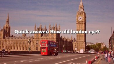 Quick answer: How old london eye?