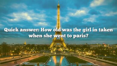 Quick answer: How old was the girl in taken when she went to paris?