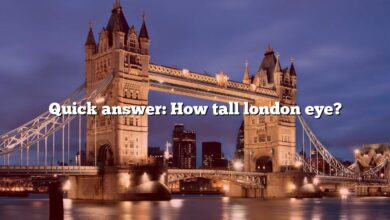 Quick answer: How tall london eye?