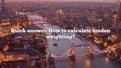 Quick answer: How to calculate london weighting?