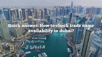 Quick answer: How to check trade name availability in dubai?
