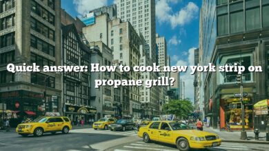 Quick answer: How to cook new york strip on propane grill?