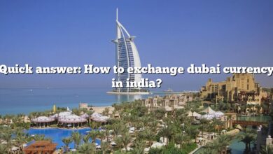 Quick answer: How to exchange dubai currency in india?
