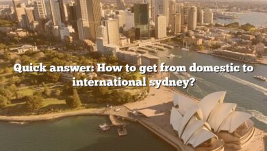 Quick answer: How to get from domestic to international sydney?