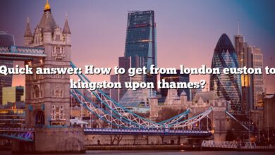Quick answer: How to get from london euston to kingston upon thames?