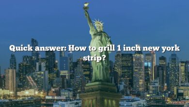 Quick answer: How to grill 1 inch new york strip?