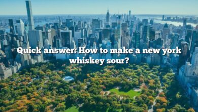 Quick answer: How to make a new york whiskey sour?