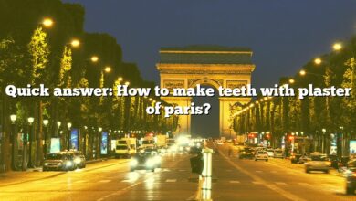 Quick answer: How to make teeth with plaster of paris?