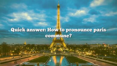 Quick answer: How to pronounce paris commune?