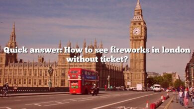 Quick answer: How to see fireworks in london without ticket?