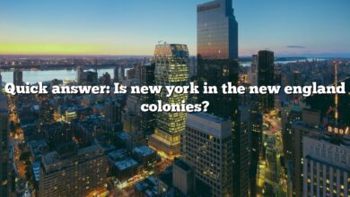 Quick answer: Is new york in the new england colonies?