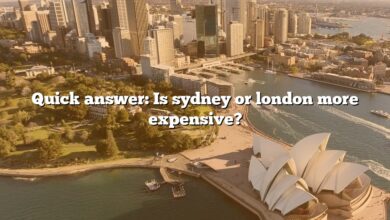 Quick answer: Is sydney or london more expensive?
